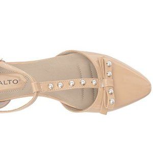 Rialto Annalise Nude Patent Women Flats Shoes